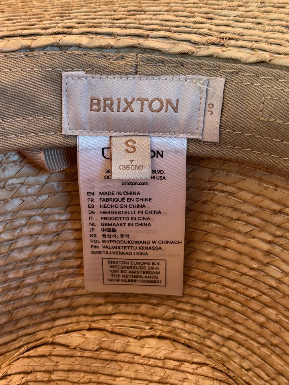 Brixton Jo Rancher Limited In Natural Straw Hat NEW no Tags. SPF 50+ Size Small - Picture 2 of 13